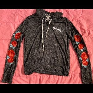 ‼️SOLD‼️PINK roses hoodie